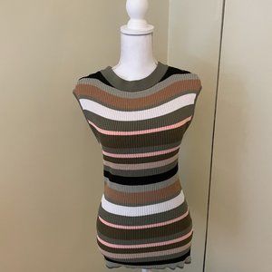 Multicolor sweater tank